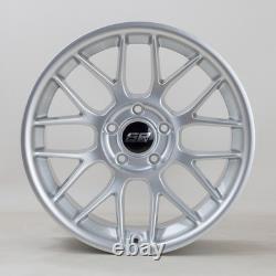 4 x 18 x 8.5 6P DTM 5x120 alloy wheels fit E36 E46 E92 E90 Hyper Silver