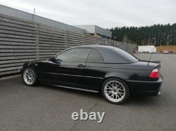 4 x 18 x 8.5 6P DTM 5x120 alloy wheels fit E36 E46 E92 E90 Hyper Silver