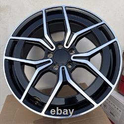 4 x 19 AMG Style Alloy Wheels Black/Pol Staggered to fit Mercedes C-Class 8/9