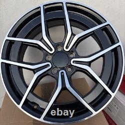 4 x 19 AMG Style Alloy Wheels Black/Pol Staggered to fit Mercedes C-Class 8/9