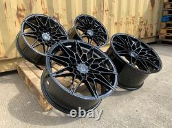 4 x 19 BMW 3 SERIES F30 F31 F34 BLACK 644 DESIGN 8.5J 9.5J ALLOY WHEELS