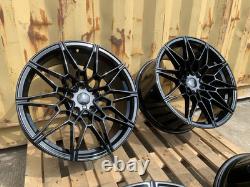 4 x 19 BMW 3 SERIES F30 F31 F34 BLACK 644 DESIGN 8.5J 9.5J ALLOY WHEELS