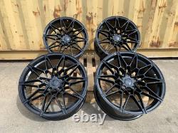 4 x 19 BMW 3 SERIES F30 F31 F34 BLACK 644 DESIGN 8.5J 9.5J ALLOY WHEELS