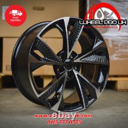 4 x 19 RS7 Style Alloy Wheels Black / Pol to fit Audi A5 (5x112)