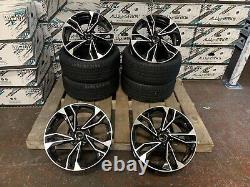 4 x 19 TTRS S5 STYLE ALLOY WHEELS AUDI BLACK EDITION S-LINE A3 A4 A6 + TYRES