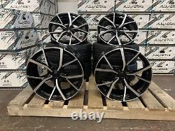 4 x 19 TTRS S5 STYLE ALLOY WHEELS AUDI BLACK EDITION S-LINE A3 A4 A6 + TYRES