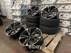 4 x 19 TTRS S5 STYLE ALLOY WHEELS AUDI BLACK EDITION S-LINE A3 A4 A6 + TYRES