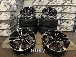 4 x 19 TTRS S5 STYLE ALLOY WHEELS AUDI BLACK EDITION S-LINE A3 A4 A6 + TYRES