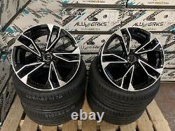 4 x 19 TTRS S5 STYLE ALLOY WHEELS AUDI BLACK EDITION S-LINE A3 A4 A6 + TYRES