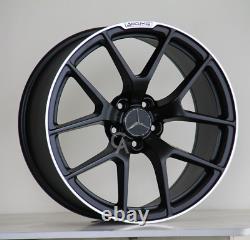 4 x Alloy Wheels for Mercedes C E Class 19 Matt Black AMG Style W205 C205 W213