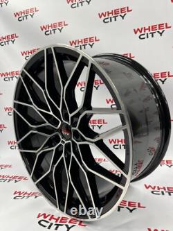 4 x BMW 20 BLACK POLISHED 1000M Style Alloy Wheels 5x112 3 4 5 6 7 8 series