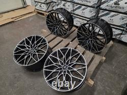 4 x BMW 2 3 4 5 Series 20 Gloss Black Pol 1000M Style Alloy Wheels G42 G20 G30