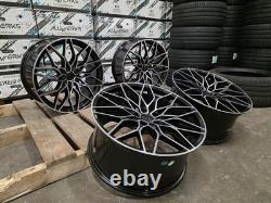 4 x BMW 2 3 4 5 Series 20 Gloss Black Pol 1000M Style Alloy Wheels G42 G20 G30