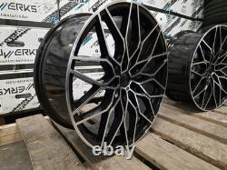 4 x BMW 2 3 4 5 Series 20 Gloss Black Pol 1000M Style Alloy Wheels G42 G20 G30