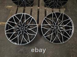4 x BMW 2 3 4 5 Series 20 Gloss Black Pol 1000M Style Alloy Wheels G42 G20 G30