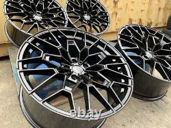 4 x BMW 3 4 5 8 19 BLACK G80 M3 1000M Style Alloy Wheels G20 G22 G30 UK SELLER