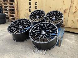 4 x BMW 3 4 5 8 20 BLACK G80 M3 1000M Style Alloy Wheels G20 G22 G30 UK SELLER