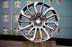 4 X For Range Rover 21 Turbine Style Diamond Cut Silver Alloy Wheels L405