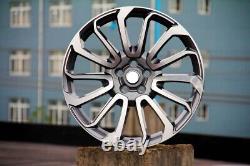 4 x For Range Rover 21 Turbine Style Diamond Cut Silver Alloy Wheels L405