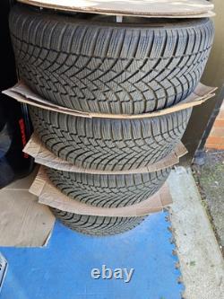 4 x Mercedes style 17alloy wheels and Bridgestone Blizzak winter tyres and tpm 4 x Mercedes style 17alloy wheels and Bridgestone Blizzak winter tyres and tpm
