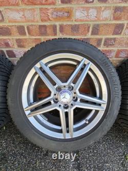 4 x Mercedes style 17alloy wheels and Bridgestone Blizzak winter tyres and tpm 4 x Mercedes style 17alloy wheels and Bridgestone Blizzak winter tyres and tpm