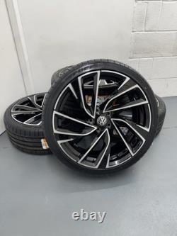 4x19 Brand New Vw Gtd/r/gti Adelaide Style Alloy Wheels Gloss Black ++new Tyres