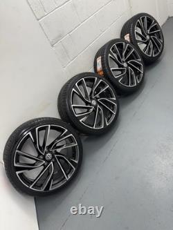 4x19 Brand New Vw Gtd/r/gti Adelaide Style Alloy Wheels Gloss Black ++new Tyres