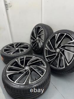 4x19 Brand New Vw Gtd/r/gti Adelaide Style Alloy Wheels Gloss Black ++new Tyres