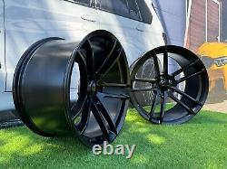 4x20 Inch 5x115 Dodge Black Half Matt for Hellcat Widebody 2 Style alloy wheels