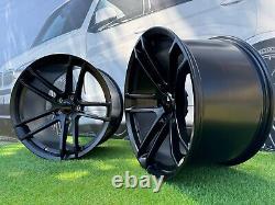 4x20 Inch 5x115 Dodge Black Half Matt for Hellcat Widebody 2 Style alloy wheels