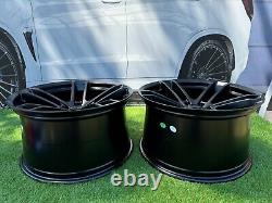 4x20 Inch 5x115 Dodge Black Half Matt for Hellcat Widebody 2 Style alloy wheels
