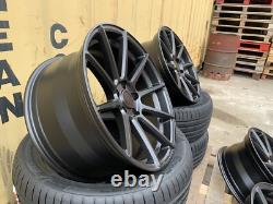 4x 18 BMW ALLOY WHEELS COMPETITION STYLE STAGGERED + 4 NEW TYRES 5x120 CONCAVE