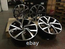 4x 18 GOLF R CLUBSPORT STYLE ALLOY WHEELS TO FIT VW GOLF PASSAT CADDY EOS