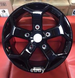 4x 18 Transit St Style Alloy Wheels Fits Ford Transit Customfull Gloss Black