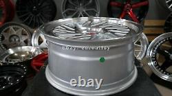 4x 18inch 5x100 8.5J ET38 Rotiform style alloy wheels for SUBARU AUDI VW rims