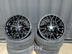 4x 19 BMW ALLOY WHEELS COMPETITION 827M STYLE STAGGERED + TYRES 5x120 CONCAVE