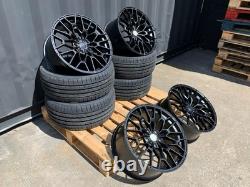 4x 19 BMW ALLOY WHEELS COMPETITION 827M STYLE STAGGERED + TYRES 5x120 CONCAVE