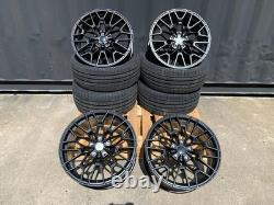 4x 19 BMW ALLOY WHEELS COMPETITION 827M STYLE STAGGERED + TYRES 5x120 CONCAVE