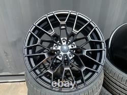 4x 19 BMW ALLOY WHEELS COMPETITION 827M STYLE STAGGERED + TYRES 5x120 CONCAVE