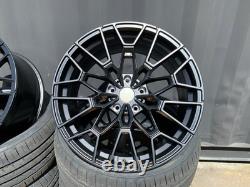 4x 19 BMW ALLOY WHEELS COMPETITION 827M STYLE STAGGERED + TYRES 5x120 CONCAVE