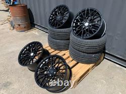 4x 19 BMW ALLOY WHEELS COMPETITION 827M STYLE STAGGERED + TYRES 5x120 CONCAVE
