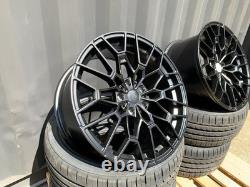 4x 19 BMW ALLOY WHEELS COMPETITION 827M STYLE STAGGERED + TYRES 5x120 CONCAVE