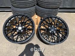 4x 19 BMW ALLOY WHEELS COMPETITION 827M STYLE STAGGERED + TYRES 5x120 CONCAVE
