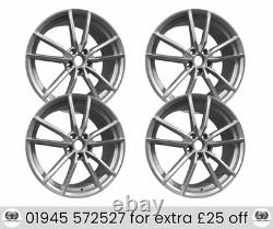 4x 19 VW Pretoria Style Alloy Wheels Silver Volkswagen Golf Mk5 Mk6 Mk7 5x112