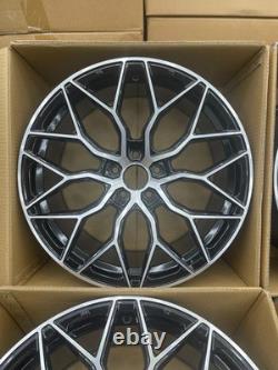 4x 19 Vossen BMF Style 5x112 Gloss Black Alloy Wheels Fits BMW Audi Mercedes VW