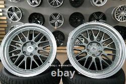 4x 19 inch 5x112 BBS LM Style Wheels For Mercedes AUDI VW Alloy Rims Lip Forzza