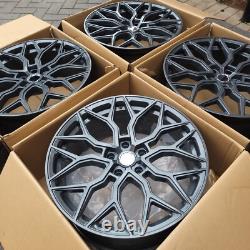 4x 20'' ALLOY WHEELS 5x120 Fit Bmw 3 4 5 Series VW T5 T6 Grey Style Rims 8.5j
