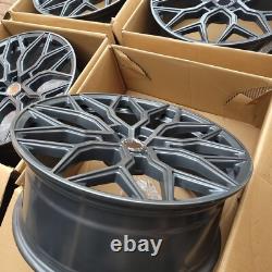 4x 20'' ALLOY WHEELS 5x120 Fit Bmw 3 4 5 Series VW T5 T6 Grey Style Rims 8.5j