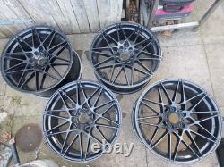4x 20 BMW M666 ALLOY WHEELS GLOSS BLACK 5x120