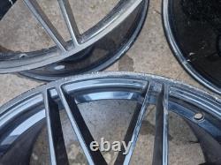 4x 20 BMW M666 ALLOY WHEELS GLOSS BLACK 5x120